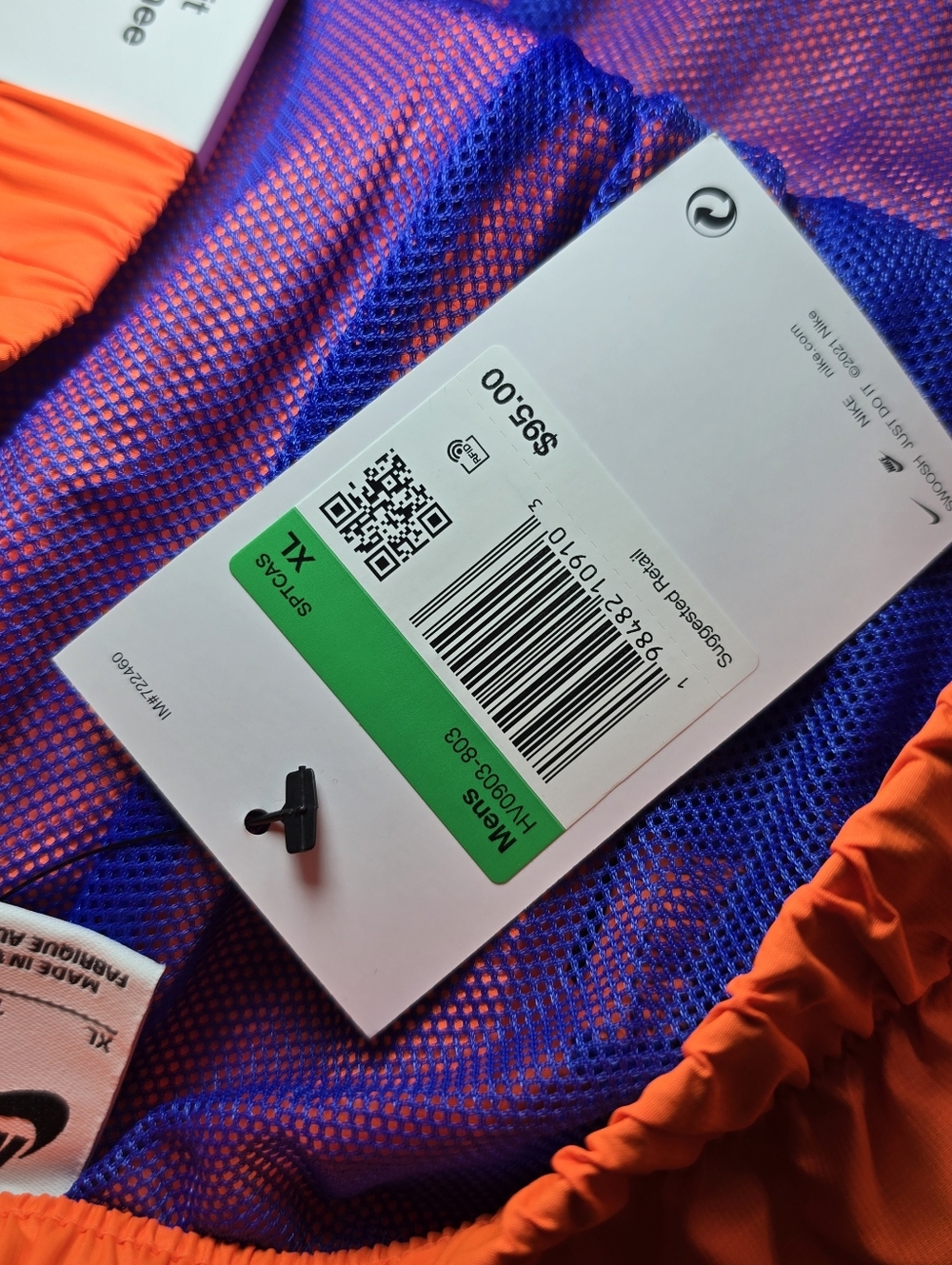 Nike Project F.R.O.G. Shorts! HV0903-803 Orange Blue Green Men’s Size XL HV0903‎ - Picture 6 of 6
